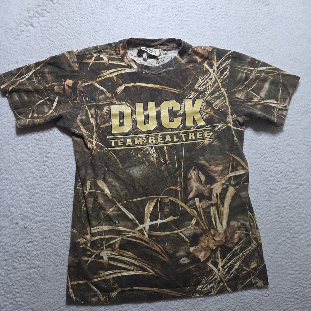 Real Tree Camo T-Shirt Duck Hunting Mens Size Medium